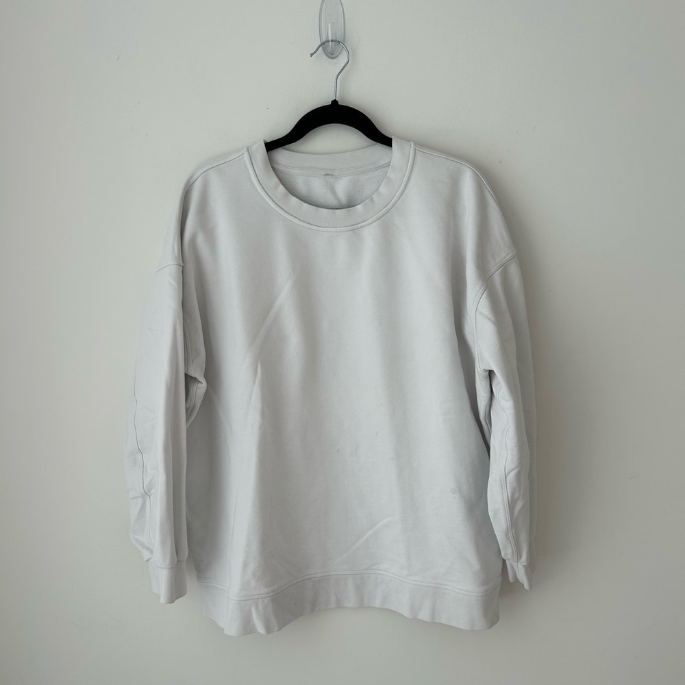 Lululemon Perfectly Oversized Crew white